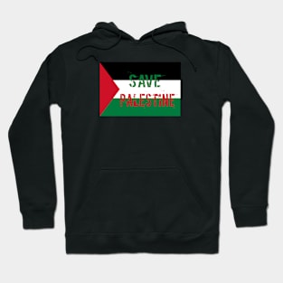 Save Palestine Artwork Flag Hoodie